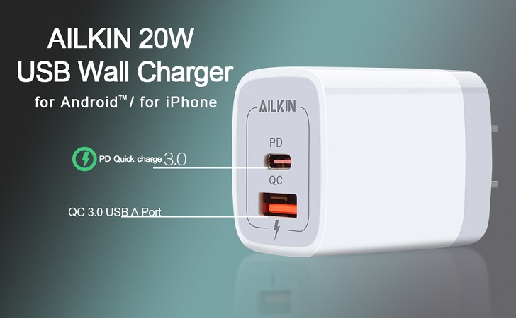 Ailkin BYHA-001 20W Wall Charger